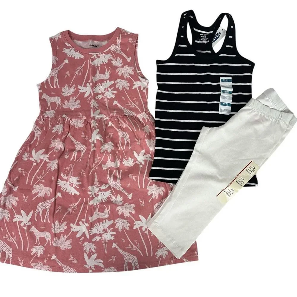 Girls Size 4/5 Summer Clothing Bundle dress tank Capri